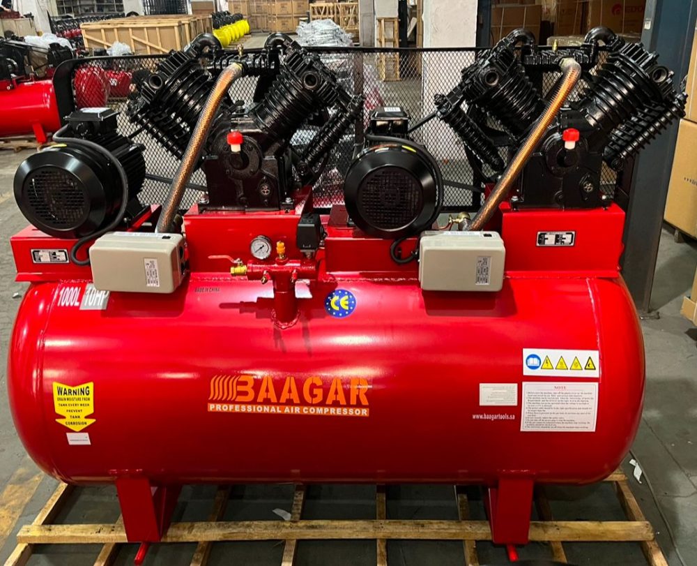 كمبروسر ماركة بعجر 1000 لتر 2105 10حصان 220/380 فولت