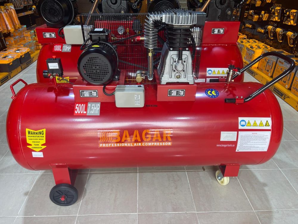 كمبروسر ماركة بعجر 500 لتر 2090 7.5 حصان 220/380فولت